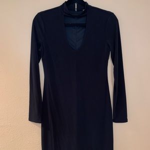 Black above the knee dress